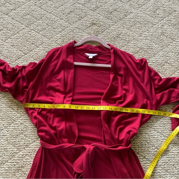 Charter Club Intimates Red Robe Large - Picture 7 of 9